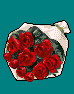赤薔薇花束