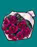 紫薔薇花束