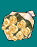 白薔薇花束